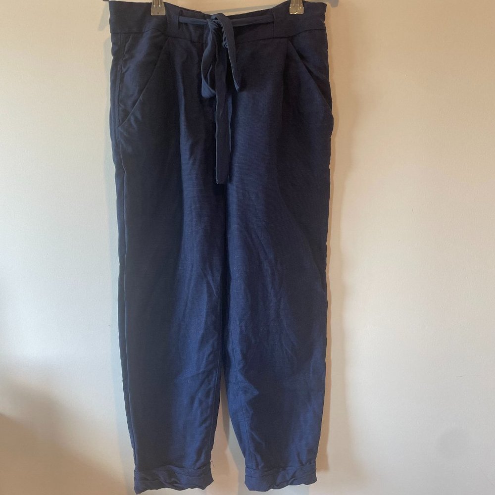 Aritzia Wilfred Blue High-Rise Long Pant